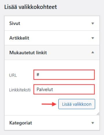 Pudotusvalikko