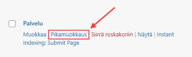 Sivun piilottaminen 1